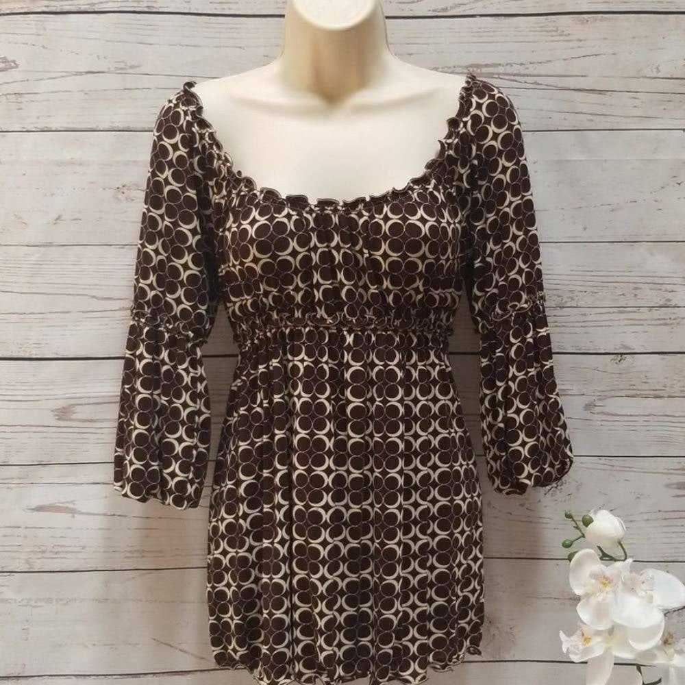 Max Studio Off Shoulder Peasant Top